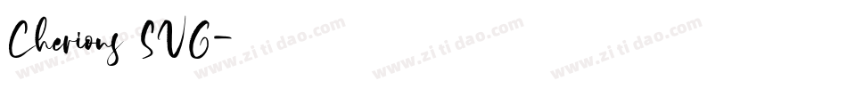 Cherions SVG字体转换